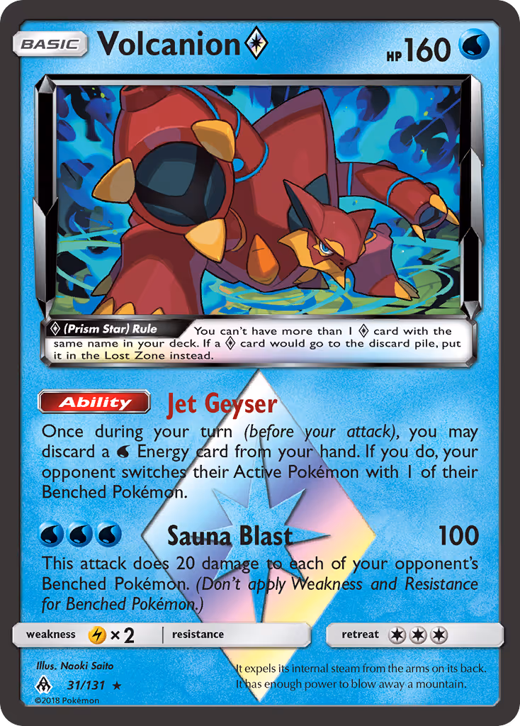 Volcanion ◇ 31/131 Pokemon card