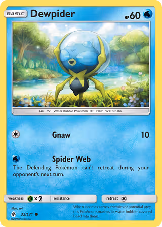 Dewpider 32/131 Pokemon card