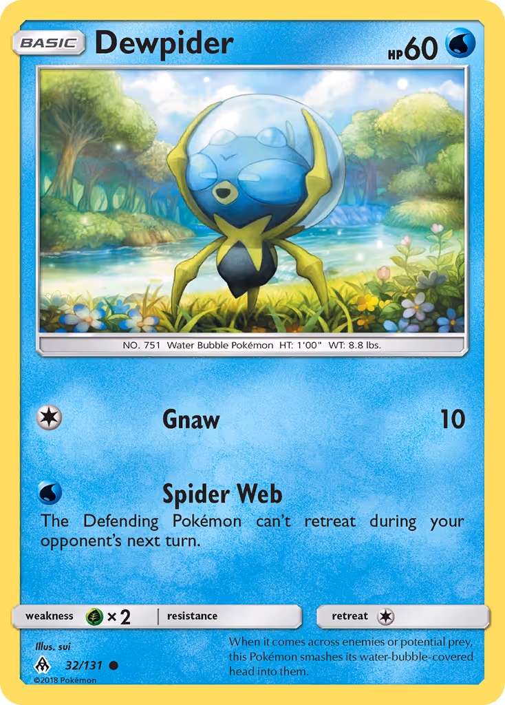 Dewpider 32/131 Pokemon card