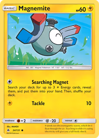 Magnemite 34/131 Pokemon card