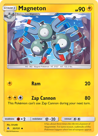 Magneton 35/131 Pokemon card