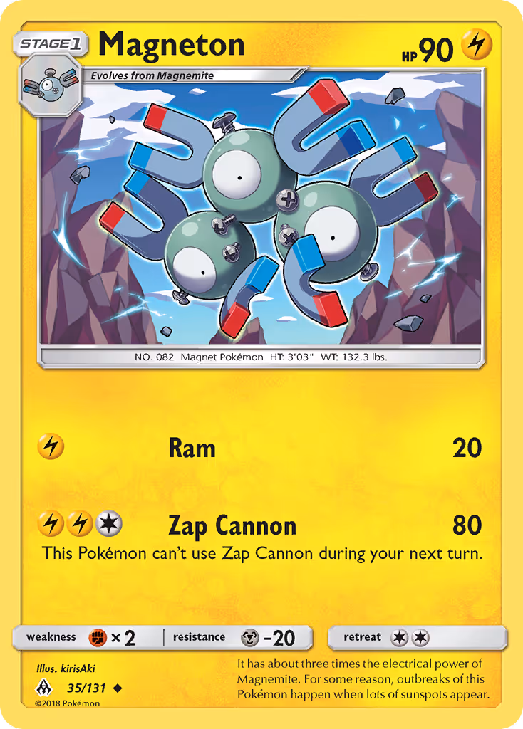 Magneton 35/131 Pokemon card