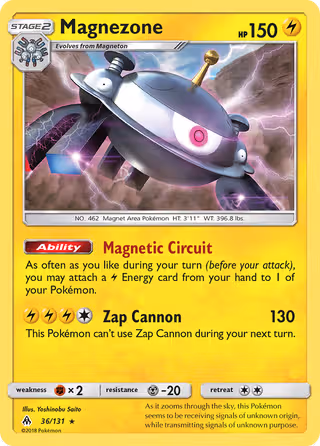 Magnezone 36/131 Pokemon card