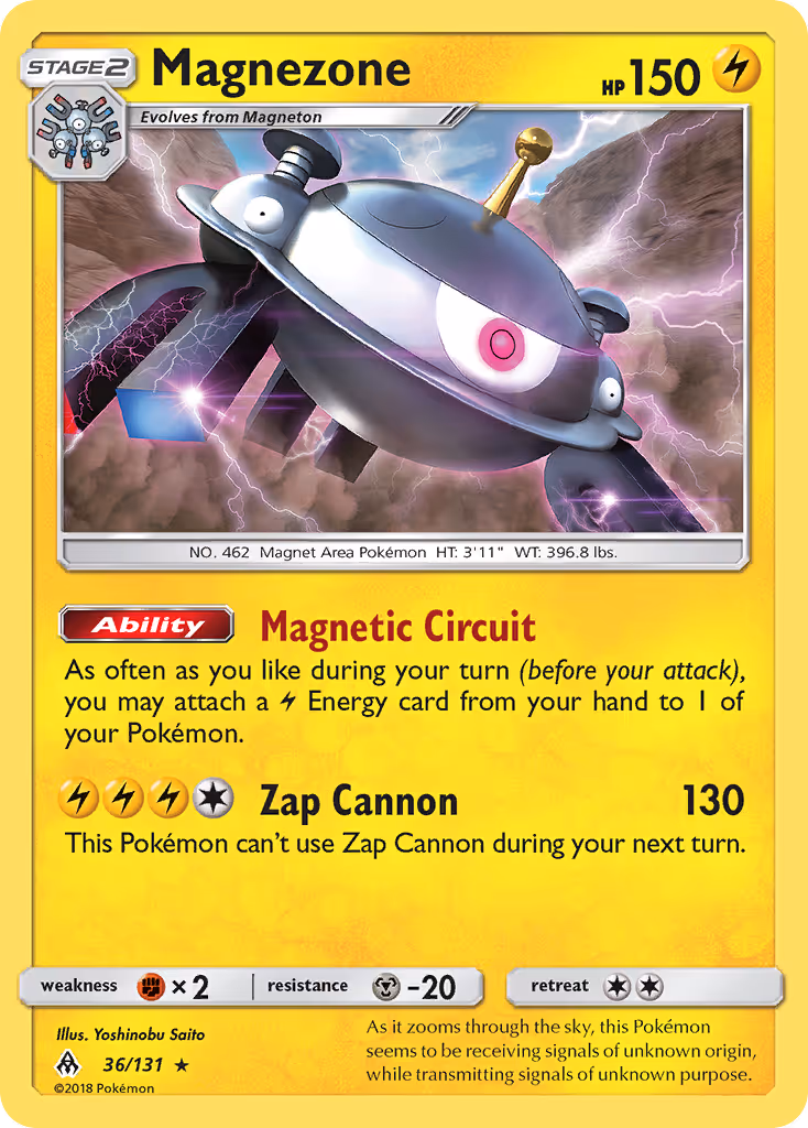 Magnezone 36/131 Pokemon card