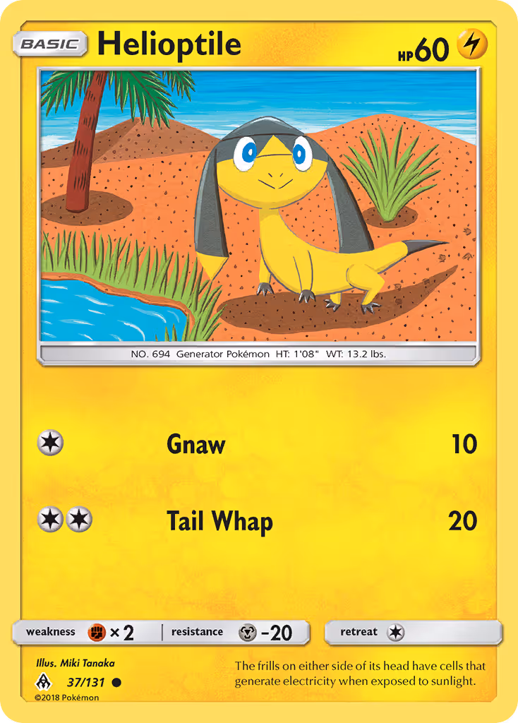 Helioptile 37/131 Pokemon card