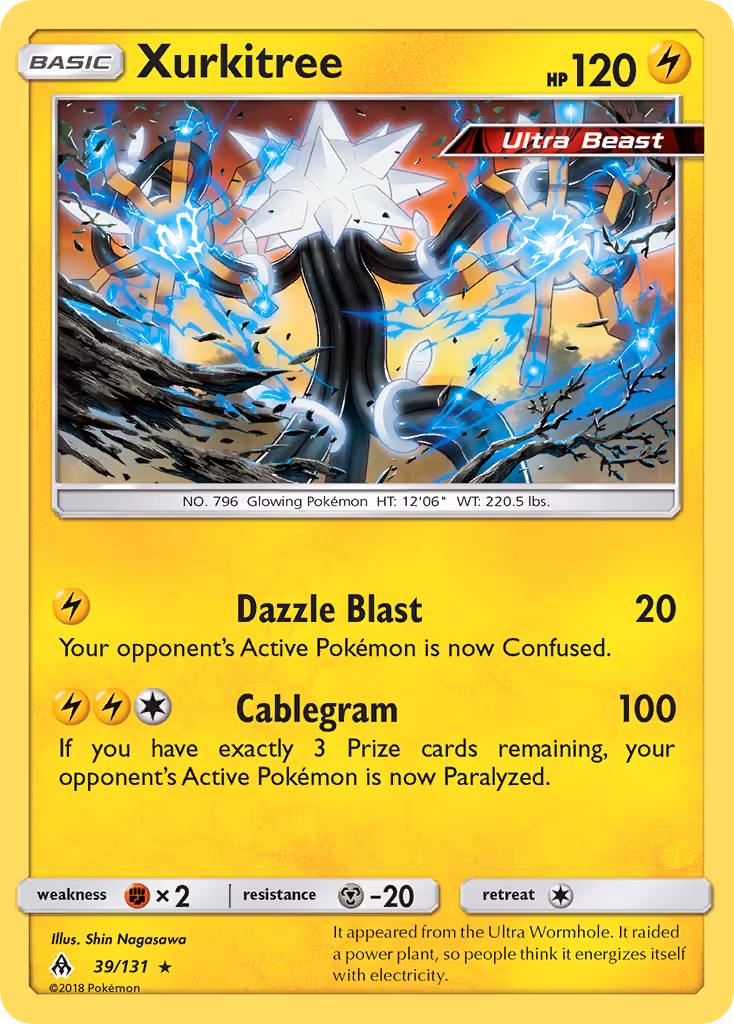 Xurkitree 39/131 Pokemon card