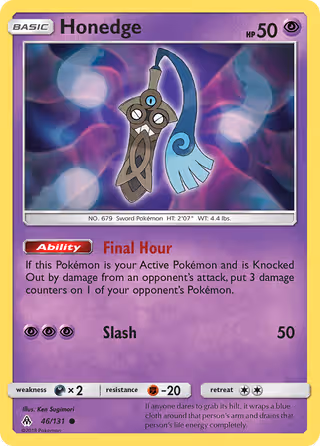 Honedge 46/131 Pokemon card