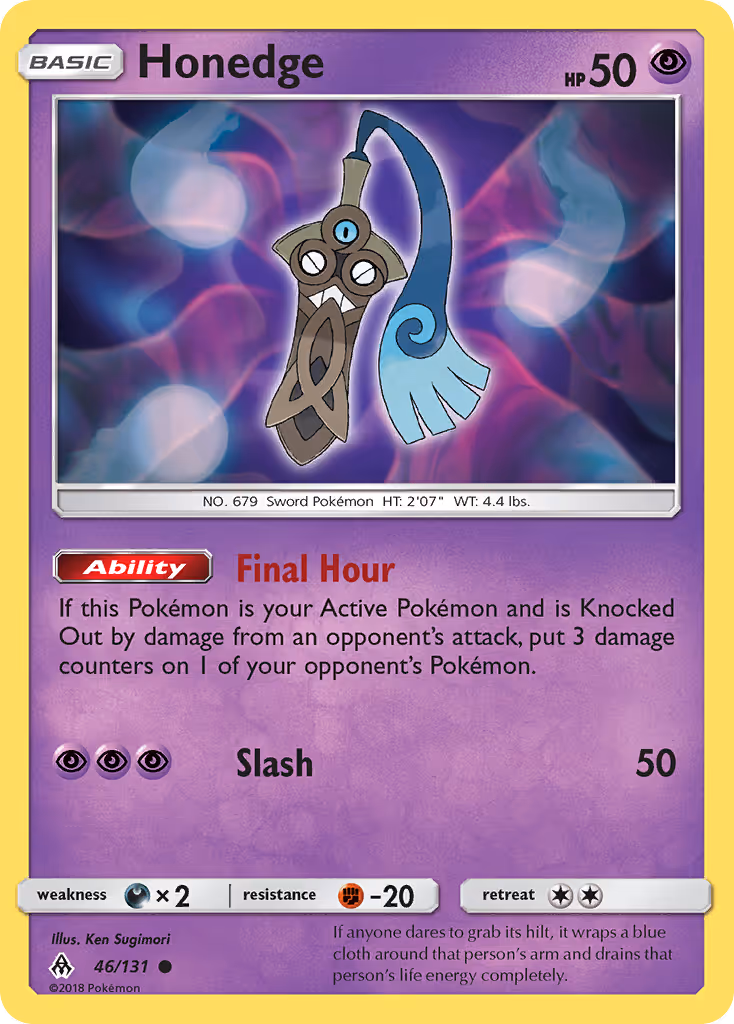 Honedge 46/131 Pokemon card