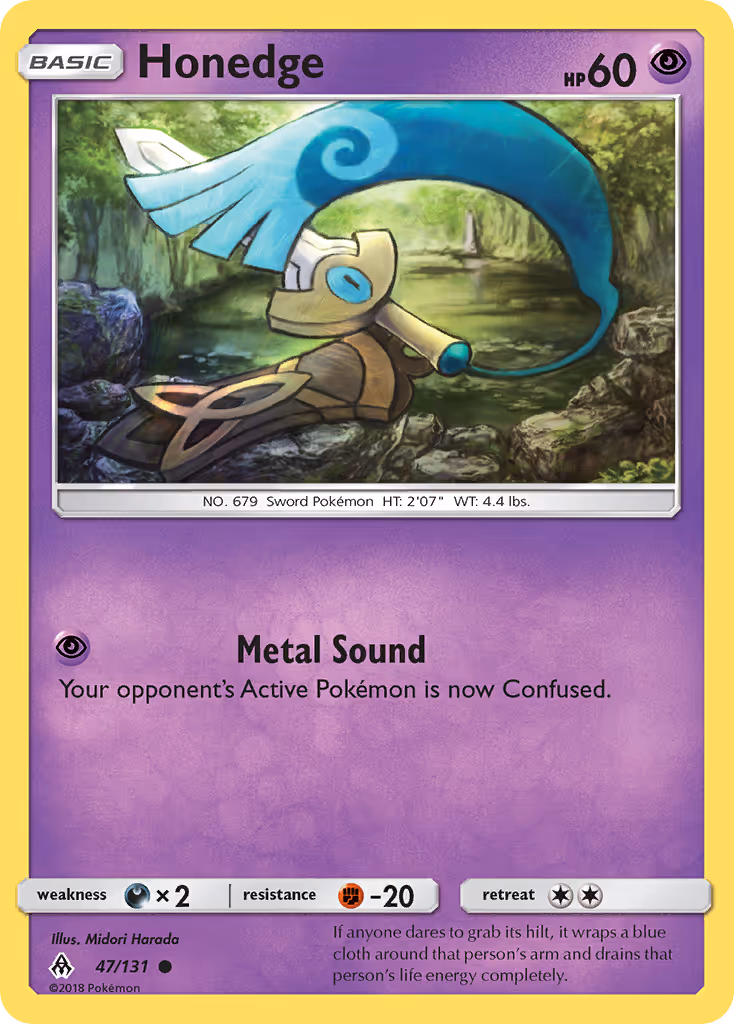 Honedge 47/131 Pokemon card