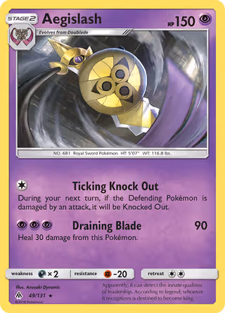 Aegislash 49/131 Pokemon card