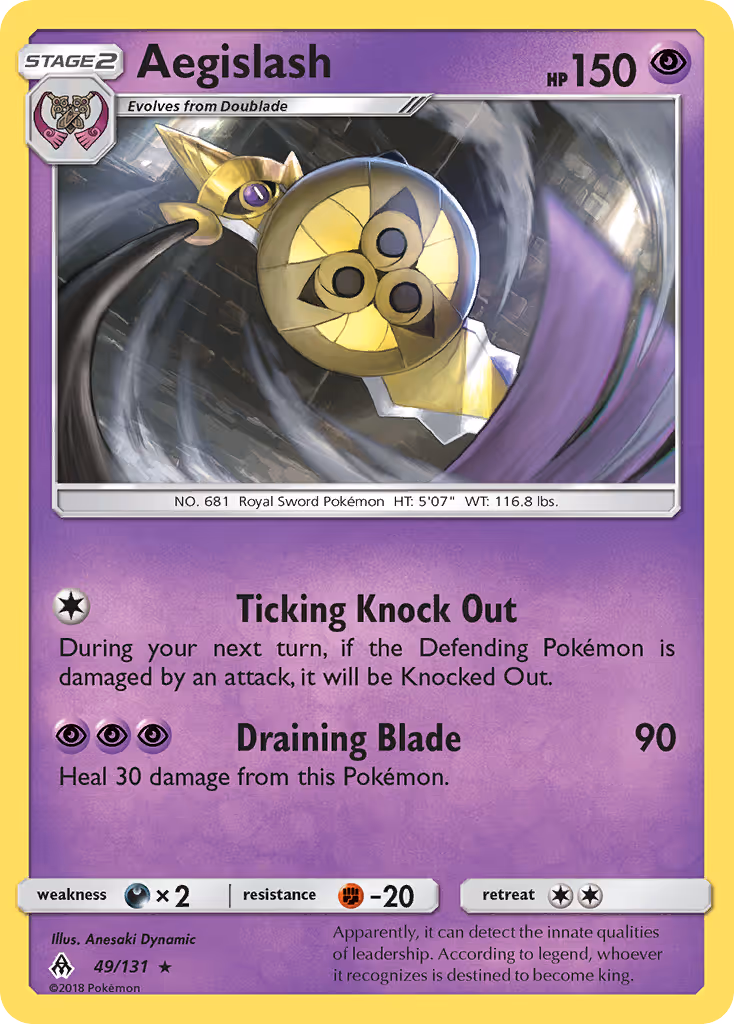 Aegislash 49/131 Pokemon card