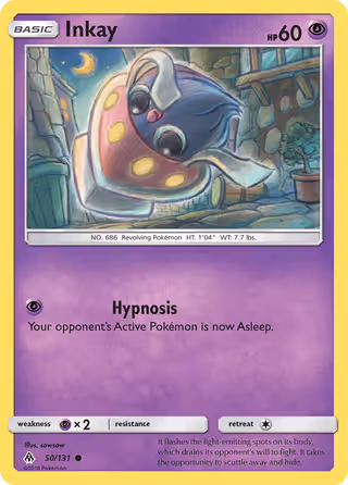 Inkay 50/131 Pokemon card
