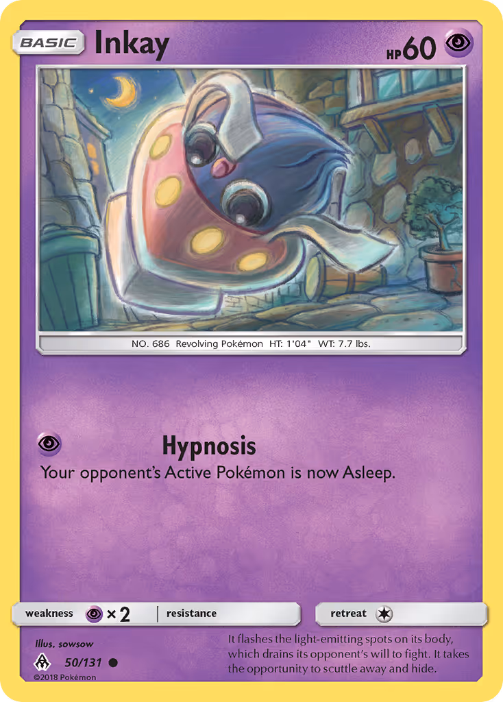 Inkay 50/131 Pokemon card