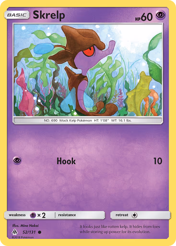 Skrelp 52/131 Pokemon card