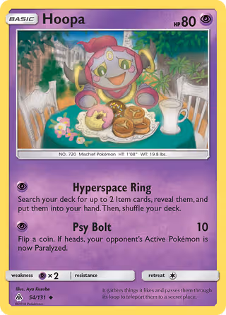Hoopa 54/131 Pokemon card
