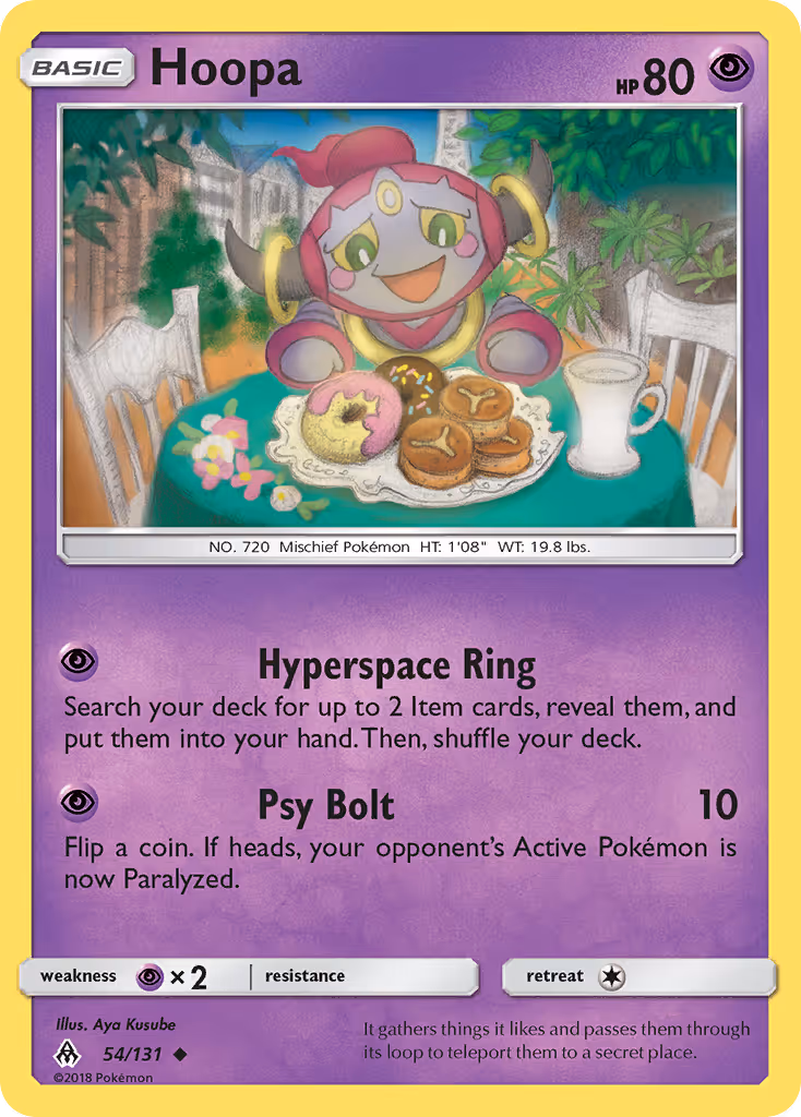 Hoopa 54/131 Pokemon card