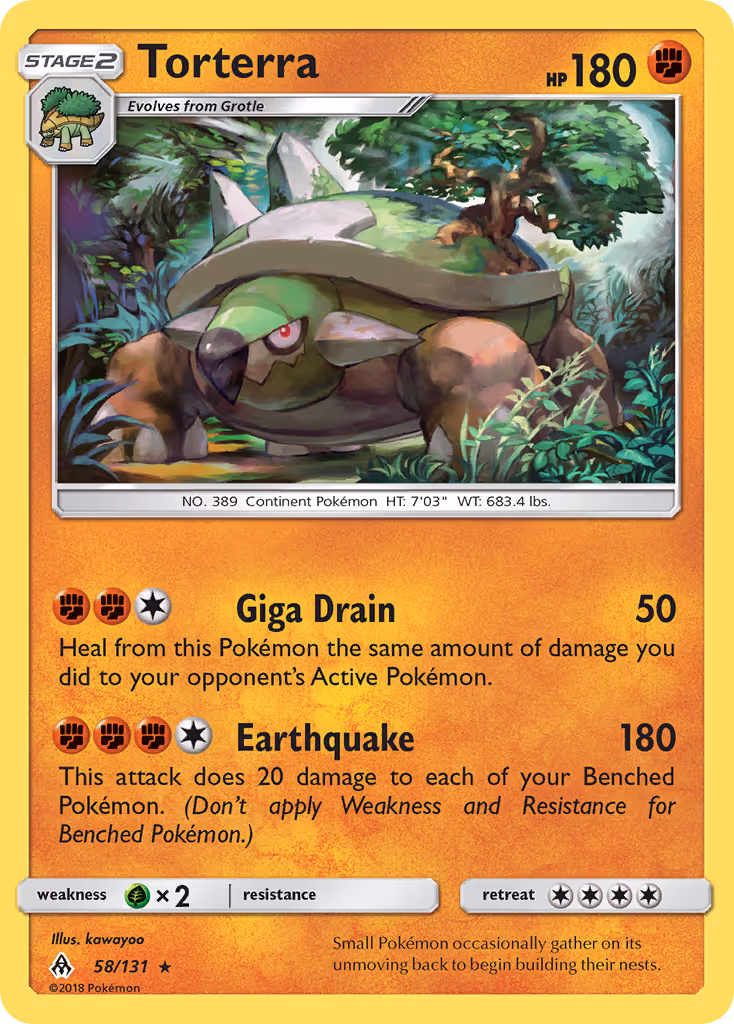 Torterra 58/131 Pokemon card