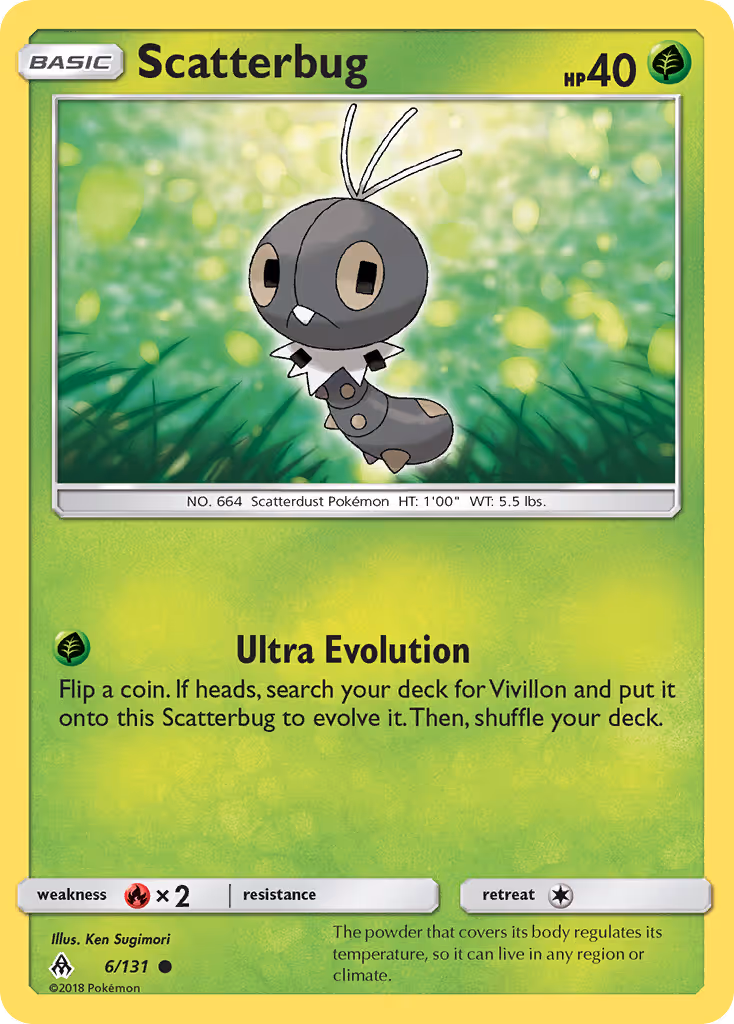 Scatterbug 6/131 Pokemon card