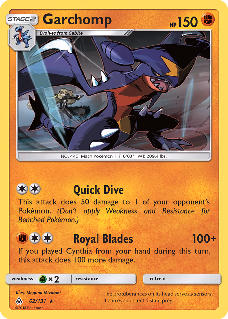 Garchomp 62/131 Pokemon card