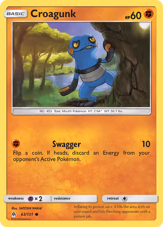Croagunk 63/131 Pokemon card