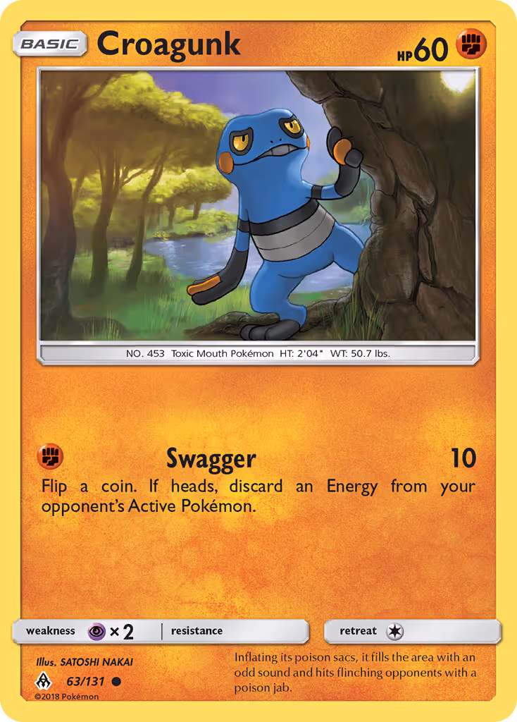 Croagunk 63/131 Pokemon card