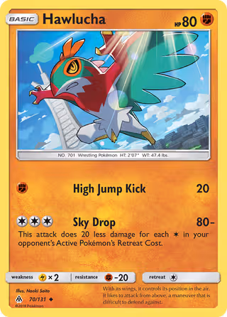 Hawlucha 70/131 Pokemon card