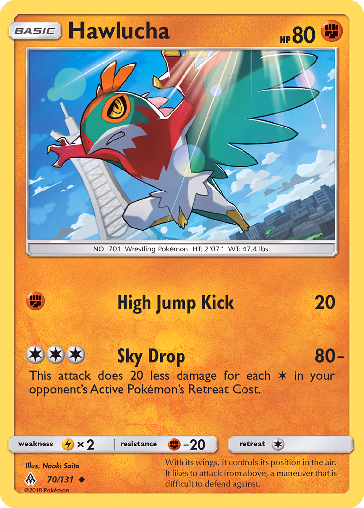 Hawlucha 70/131 Pokemon card