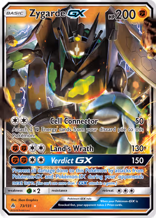 Zygarde GX 73/131 Pokemon card
