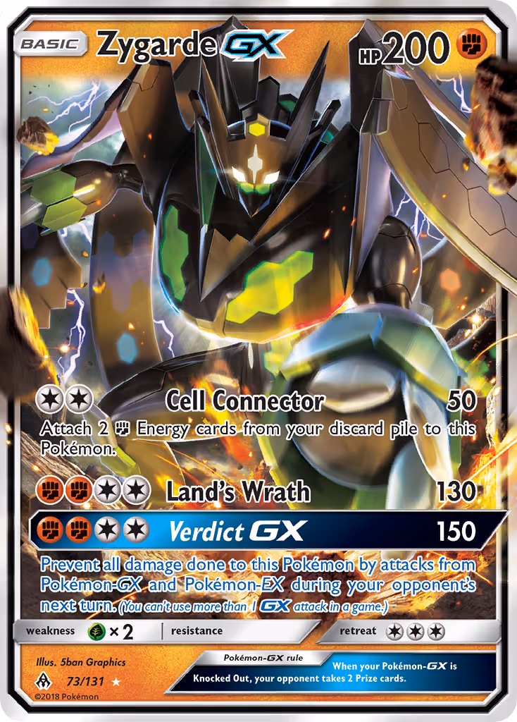 Zygarde GX 73/131 Pokemon card