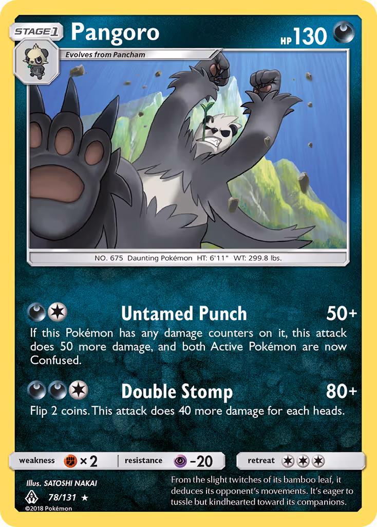 Pangoro 78/131 Pokemon card