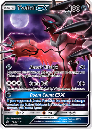 Yveltal GX 79/131 Pokemon card