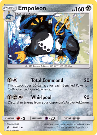 Empoleon 81/131 Pokemon card