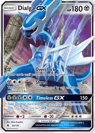 Dialga GX 82/131 Pokemon card