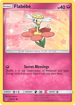 Flabébé 84/131 Pokemon card