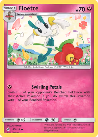 Floette 85/131 Pokemon card