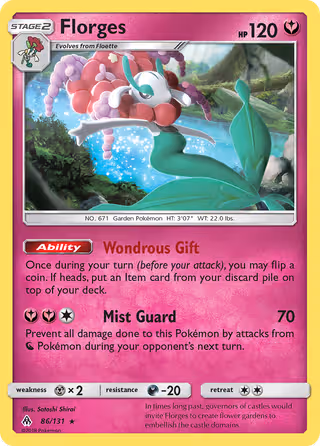 Florges 86/131 Pokemon card