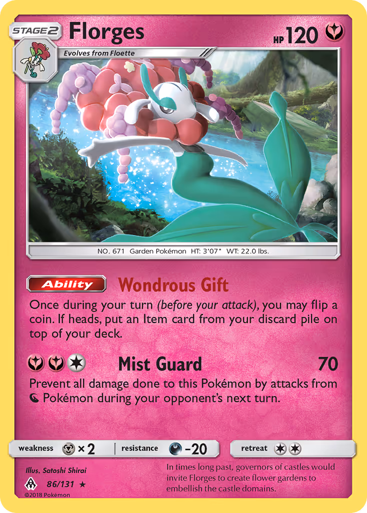 Florges 86/131 Pokemon card