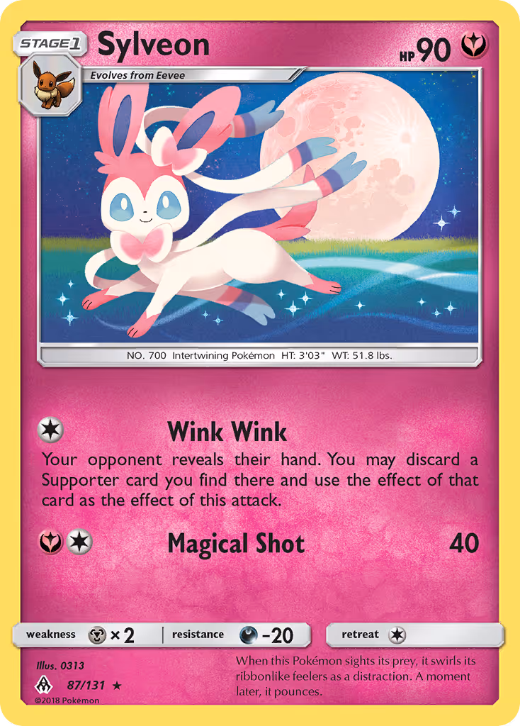 Sylveon 87/131 Pokemon card