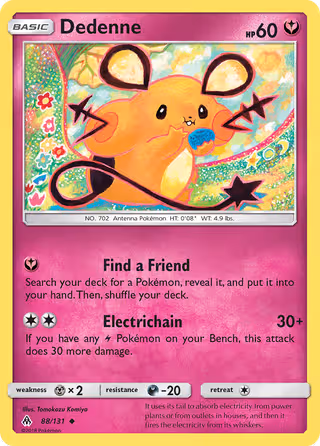 Dedenne 88/131 Pokemon card