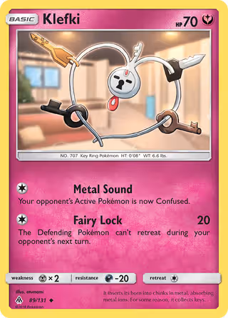 Klefki 89/131 Pokemon card