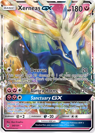 Xerneas GX 90/131 Pokemon card