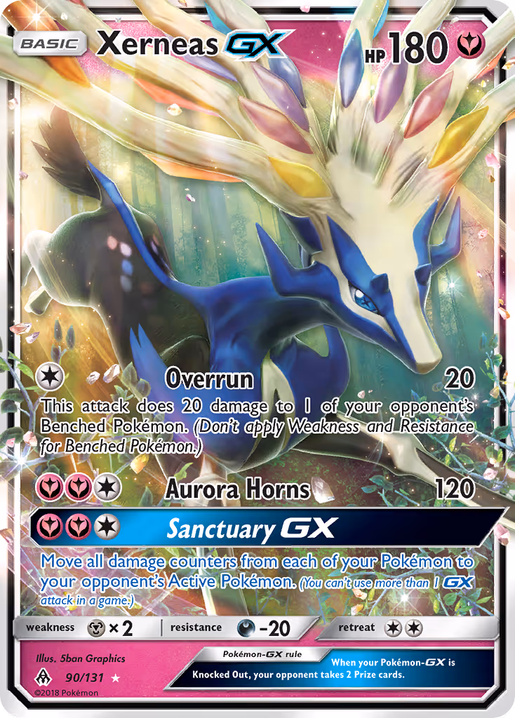 Xerneas GX 90/131 Pokemon card