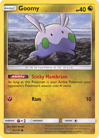 Goomy 91/131 Pokemon card