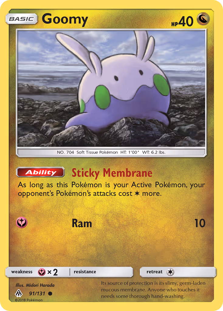 Goomy 91/131 Pokemon card