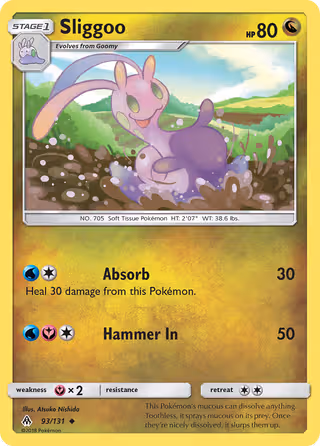 Sliggoo 93/131 Pokemon card