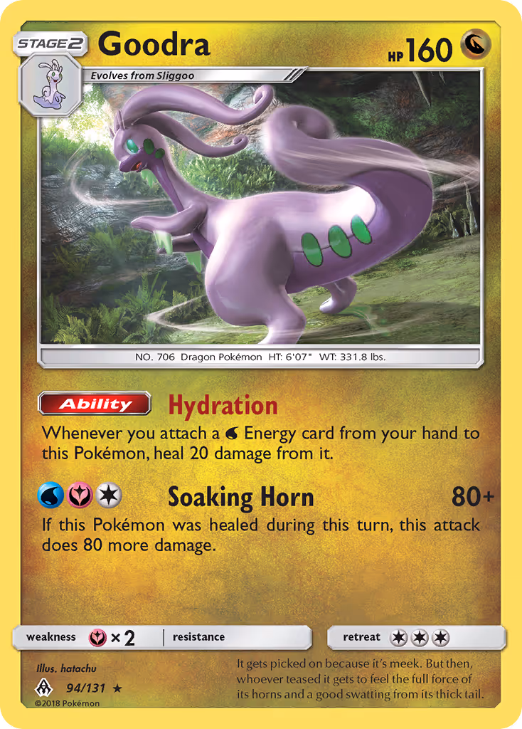 Goodra 94/131 Pokemon card