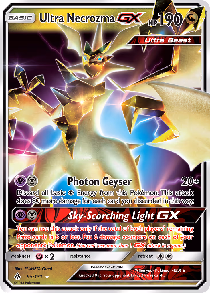 Ultra Necrozma GX 95/131 Pokemon card