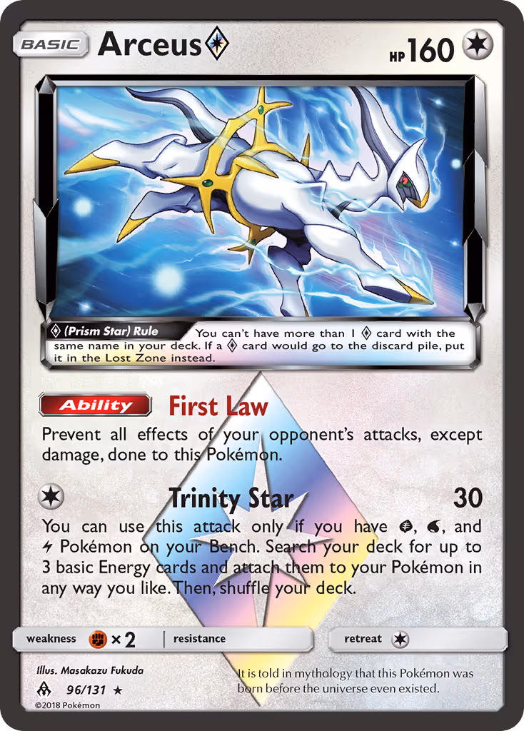 Arceus ◇ 96/131 Pokemon card