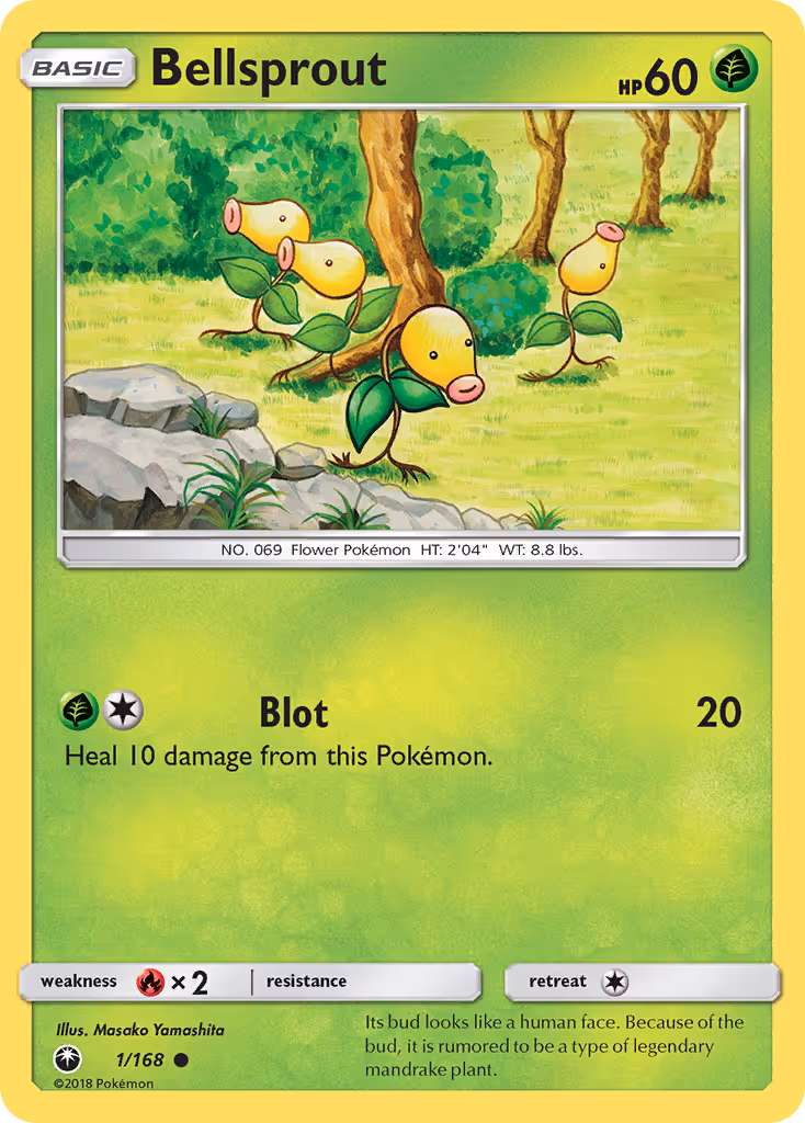Bellsprout 1/168 Pokemon card