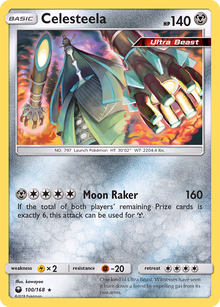 Celesteela 100/168 Pokemon card